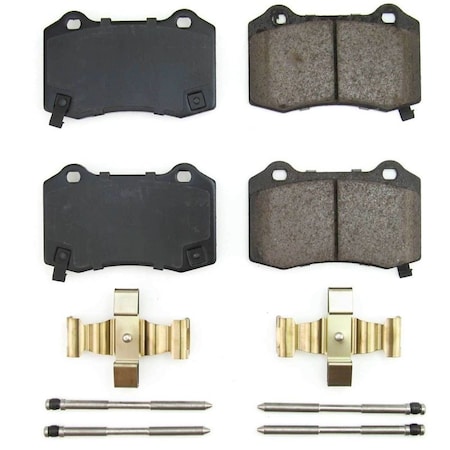 Powerstop BRAKE PADS FMSI Number D1053B; Carbon-Fiber Ceramic; Set Of 4; With Premium Stainless Steel Hardware 17-1053B